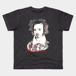 Kit Marlowe - Elizabethan Tragedian Kids T-Shirt